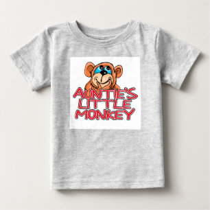 T-shirt Pour Bébé Le petit singe de la tante