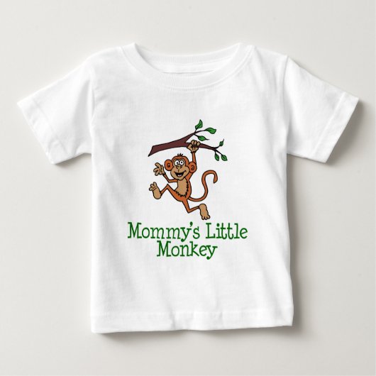 T-shirt Pour Bébé Le petit singe de maman (Devant)