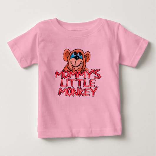 T-shirt Pour Bébé Le petit singe de maman (Devant)