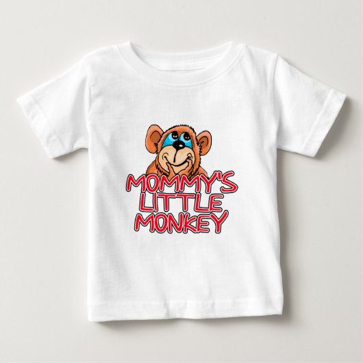 T-shirt Pour Bébé Le petit singe de maman (Devant)