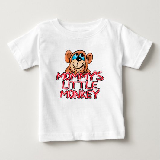 T-shirt Pour Bébé Le petit singe de maman (Devant)