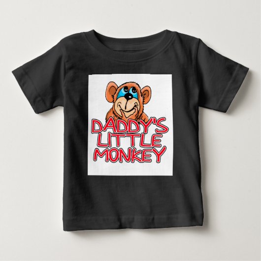 T-shirt Pour Bébé Le petit singe de papa (Devant)