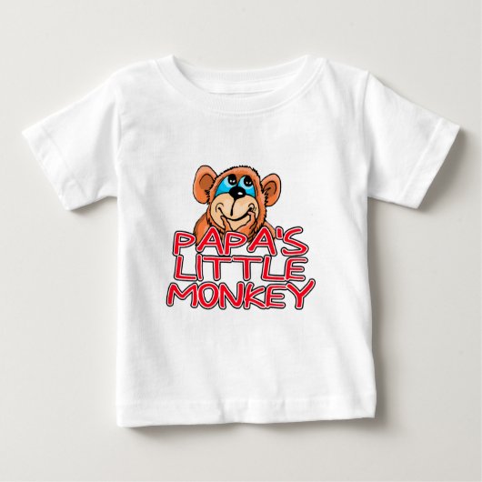 T-shirt Pour Bébé Le petit singe de papa (Devant)