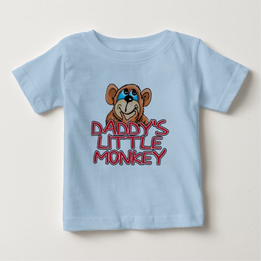 T-shirt Pour Bébé Le petit singe de papa (Devant)