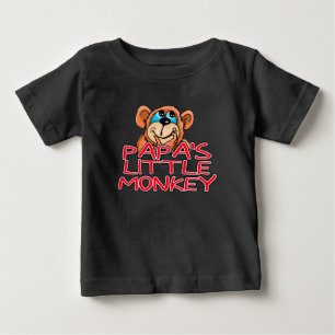 T-shirt Pour Bébé Le petit singe de Papa