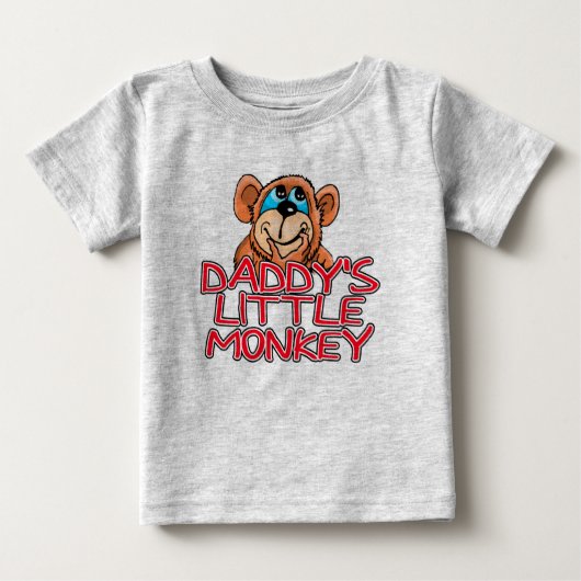 T-shirt Pour Bébé Le petit singe de papa (Devant)