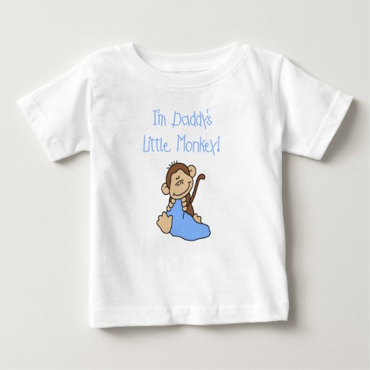 T-shirt Pour Bébé Le petit singe du papa (Devant)