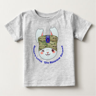 T-shirt Pour Bébé "Le petit soldat de la 10e Division de la montagne