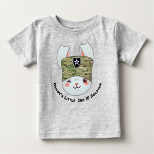 T-shirt Pour Bébé "Le petit soldat de la 2e division d’infanterie de