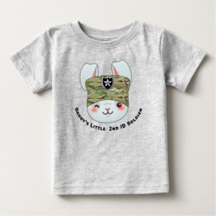 T-shirt Pour Bébé “Le petit soldat de la 2e division d'infanterie de