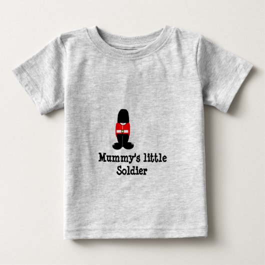 T-shirt Pour Bébé , le petit soldat de maman (Devant)