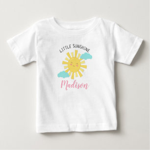 T-shirt Pour Bébé Le petit soleil heureux mignon personnalisent des