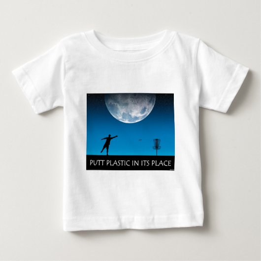 T-shirt Pour Bébé Le Plastique À La Place (Devant)