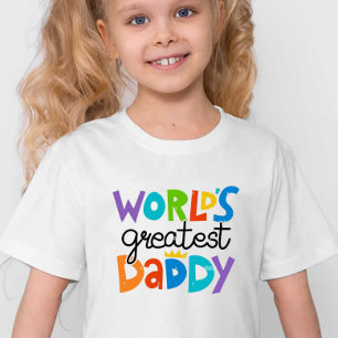 T-shirt Pour Bébé Le plus grand papa du monde