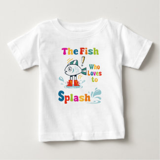 T-shirt Pour Bébé Le poisson qui aime faire des éclaboussures