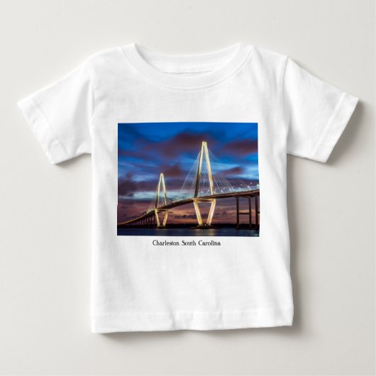 T-shirt Pour Bébé Le Pont Arthur Ravenel La Nuit (Devant)