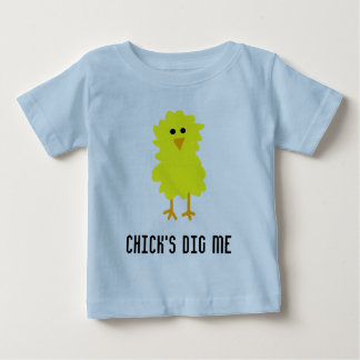 T-SHIRT POUR BÉBÉ LE POUSSIN ME CREUSENT