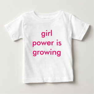 T-shirt Pour Bébé le pouvoir des filles augmente
