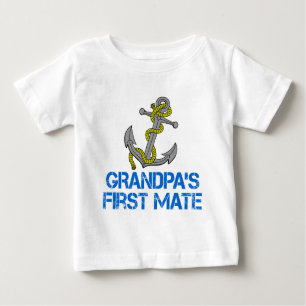T-shirt Pour Bébé Le premier compagnon du grand-papa
