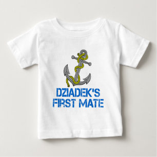 T-shirt Pour Bébé Le premier homme de Dziadek
