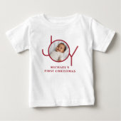 T-shirt Pour Bébé Le premier Noël de bébé (Devant)
