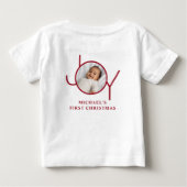 T-shirt Pour Bébé Le premier Noël de bébé (Dos)