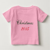 T-shirt Pour Bébé "Le premier Noël du bébé" TUTU BODYSUIT (Dos)
