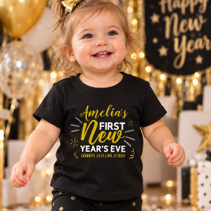 T-shirt Pour Bébé Le premier Nouvel An de bébé sur mesure