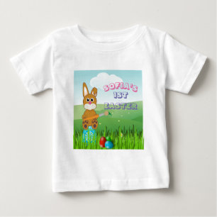 T-shirt Pour Bébé Le premier Pâques de bébé - T-Shirt de peinture d'