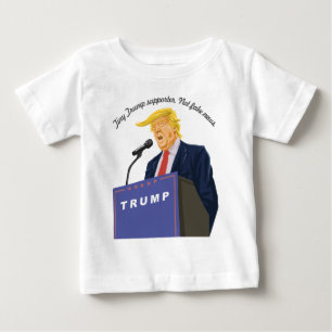 T-shirt Pour Bébé Le président Trump surcompétitif et personnalisa