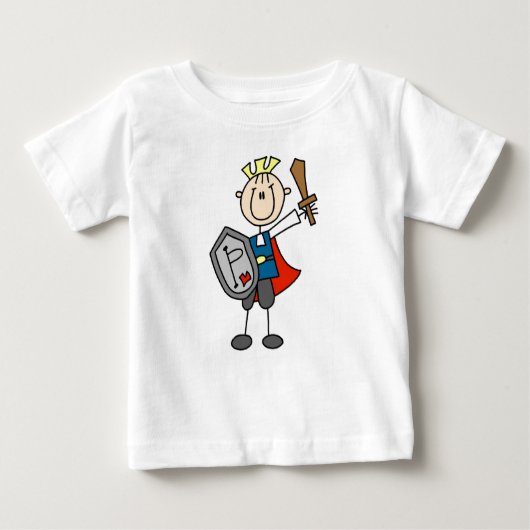 T-shirt Pour Bébé Le Prince Charme Avec L'Épée (Devant)