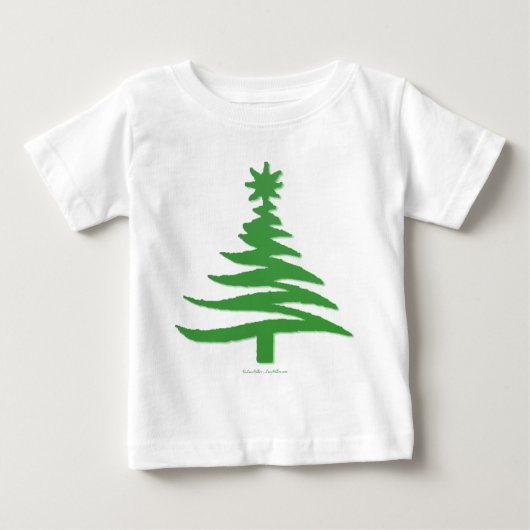 T-shirt Pour Bébé Le Prince Vert moderne (Devant)