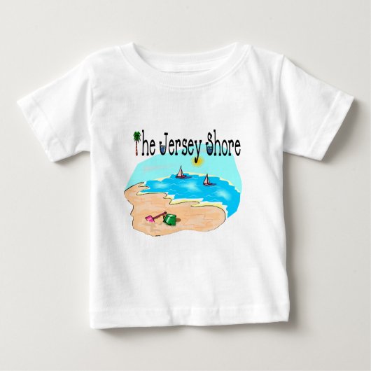 T-shirt Pour Bébé Le rivage du Jersey (Devant)
