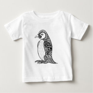T-shirt Pour Bébé Le Roi artistique pingouin Zendoodle