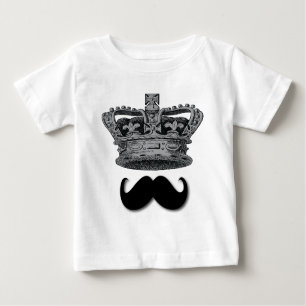 T-shirt Pour Bébé Le Roi Crown et moustache