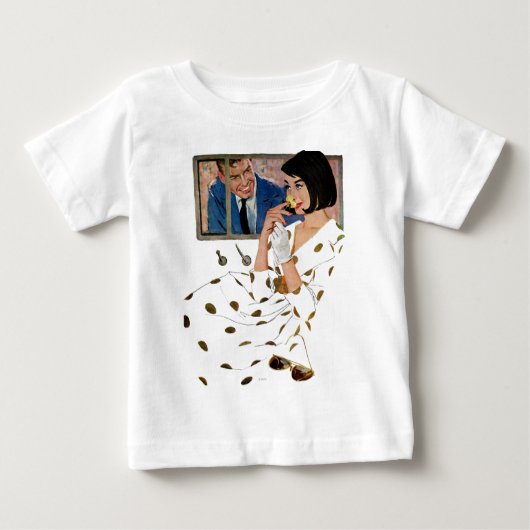 T-shirt Pour Bébé Le Rose d'or (Devant)