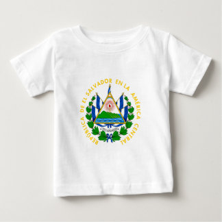 T-shirt Pour Bébé Le Salvador - emblème/drapeau/manteau des