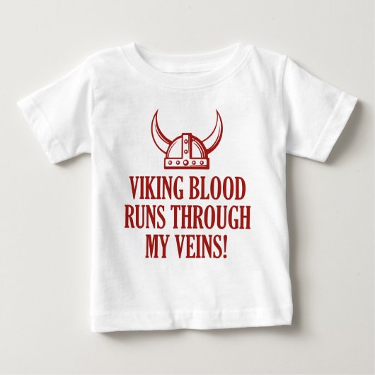 T-shirt Pour Bébé Le Sang Vive Traverse Mes Veines (Devant)