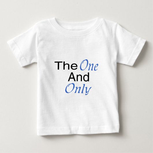 T-shirt Pour Bébé Le Seul Et Unique (bleu) (Devant)