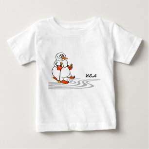 T-shirt Pour Bébé Le skieur de neige -