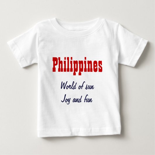 T-shirt Pour Bébé Le slogan philippin (Devant)