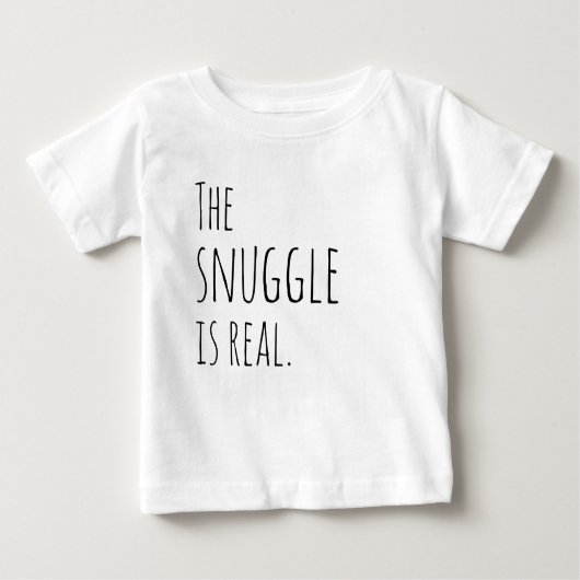 T-shirt Pour Bébé Le Snuggle est une véritable tenue pour bébé (Devant)