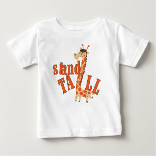 T-shirt Pour Bébé Le socle de girafe est grand