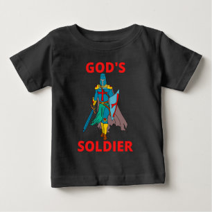 T-shirt Pour Bébé Le soldat de Dieu en armes