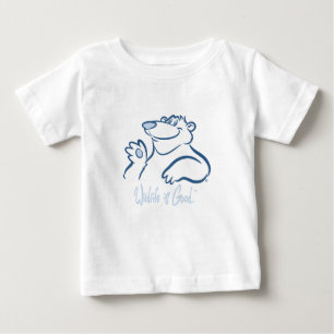 T-shirt Pour Bébé Le sourire sauvage de l'ours blanc