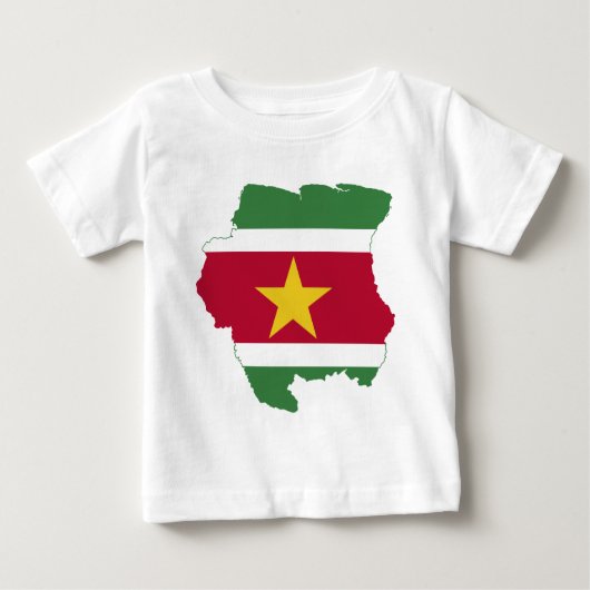 T-shirt Pour Bébé Le Surinam (Devant)