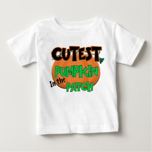 T-shirt Pour Bébé Le T-shirt de Halloween de bébé de citrouille le