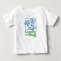 Le T-shirt du bébé chanceux de chien