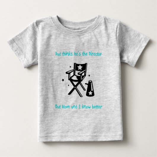 T-shirt Pour Bébé Le vrai directeur Baby (Devant)