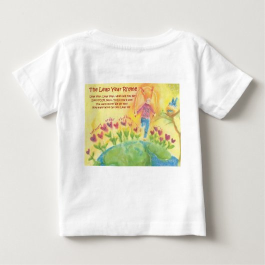 T-shirt Pour Bébé Leap Année Ryme Ruffle Tee (Dos)